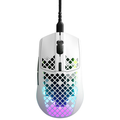 SteelSeries Aerox 3 2022 Edition 8500 DPI Optical Gaming Mouse - Snow