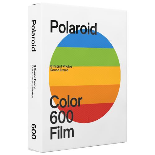 Film rond couleur 600 de Polaroid - Paquet de 8