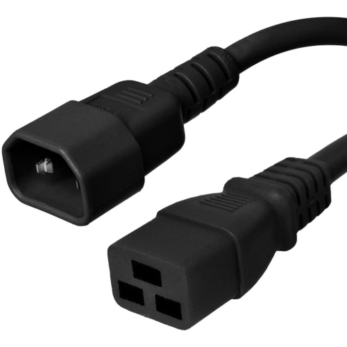 GENERIC  6Ft C14 to C19 Power Cable 14Awg Skt (15A 250V) In Black