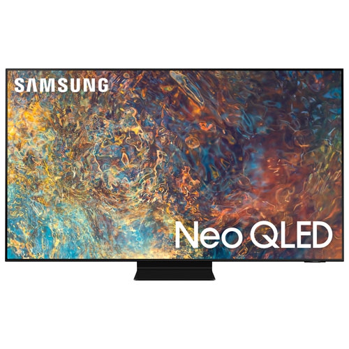 Open Box - Samsung 55" 4K UHD HDR QLED Tizen OS Smart TV - 2021 - Titan Black