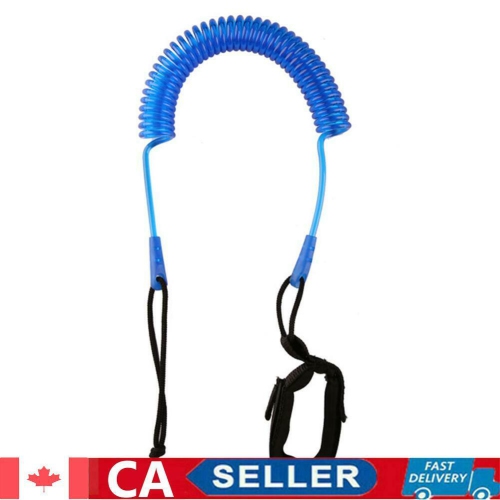 10ft Coiled SUP Leash Stand Up Paddle Board Surfboard Leash Leg Rope