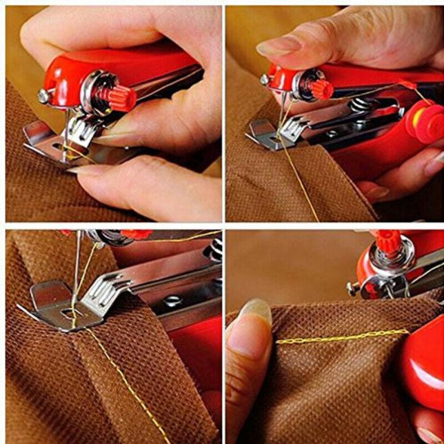 Portable Hand-Held Sewing Machine Mini Clothes Fabric Portable Pocket