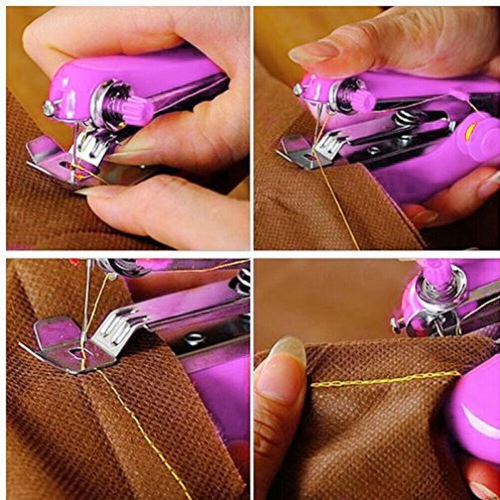 Portable Hand-Held Sewing Machine Mini Clothes Fabric Portable Pocket