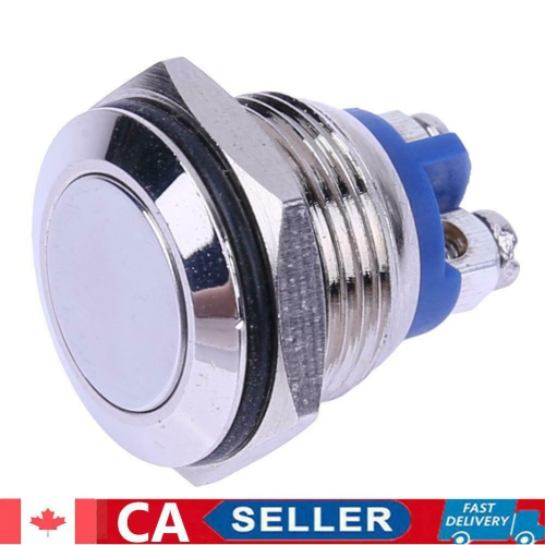 16mm Starter Switch Boat Horn Momentary Stainless Steel Push Button Switch