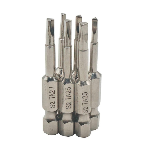 6pcs Magnetic Triangle Screwdriver Bits S2 Steel 1/4 inch Hex Shank Bit Set