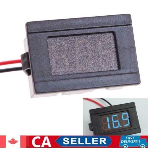 0.36" DC4.5-120V LED Voltmeter Digital Volt Meter Car Motorcycle Blue