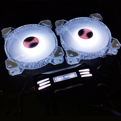 COOLMOON RGB Controller 4Pin PWM 5V 3Pin ARGB Fan Remote Control