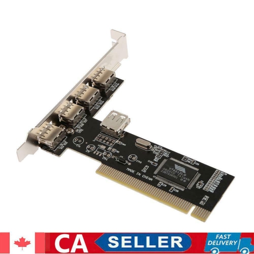 4 Ports PCI-E to USB 2.0 HUB PCI Express Expansion Card Adapter Converter