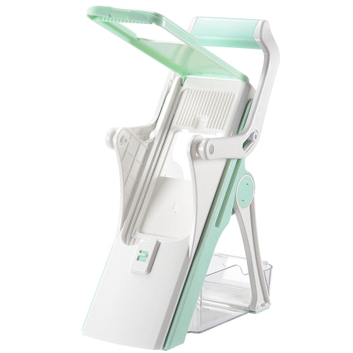 Hachoir à viande et à légumes 5-en-1 sécuritaire, coupe-légumes à épaisseur ajustable de cuisine