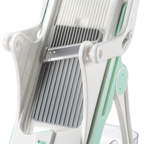 Hachoir à viande et à légumes 5-en-1 sécuritaire, coupe-légumes à épaisseur ajustable de cuisine