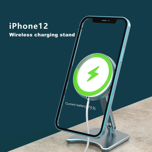 Mini Aluminum Foldable Magsafe Wireless Charger Stand Holder for iPhone 12 - PrimeCables®