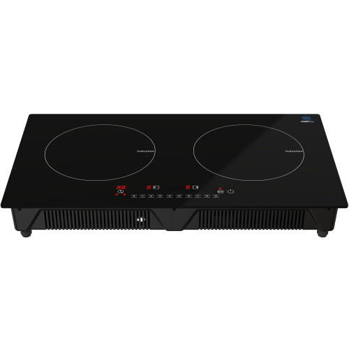Cheftop Portable Induction Cooktop 2 Burner Electric Cooktop with Kids Safety Lock 1800 Watt, Touch Sensor Control, Multiple Controls Cooking Zones &