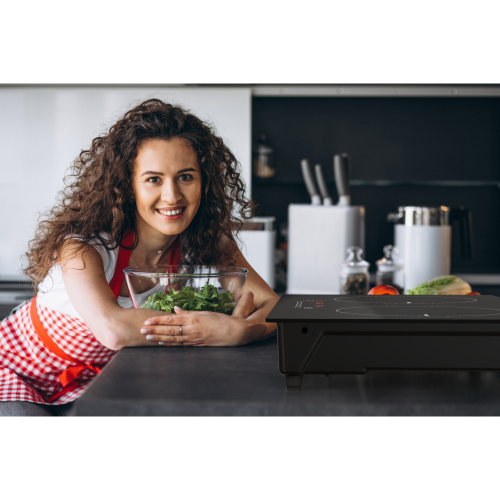 Cheftop Portable Induction Cooktop 2 Burner Electric Cooktop with Kids Safety Lock 1800 Watt, Touch Sensor Control, Multiple Controls Cooking Zones &