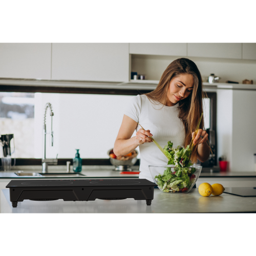 Cheftop Portable Induction Cooktop 2 Burner Electric Cooktop with Kids Safety Lock 1800 Watt, Touch Sensor Control, Multiple Controls Cooking Zones &