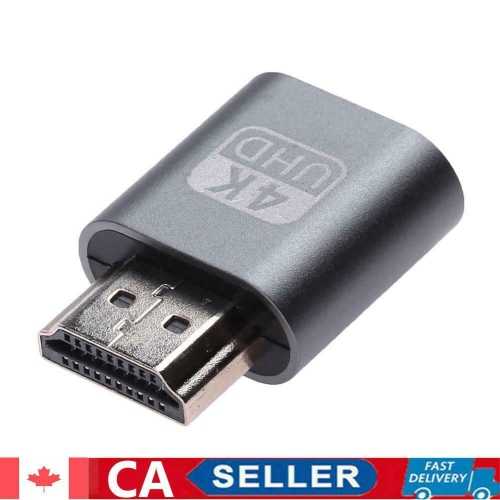 Virtual HDMI-compatible Dummy Adapter 1.4 DDC EDID Display Emulator for Min