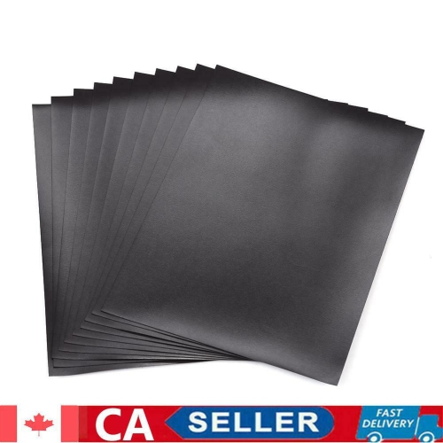 10pcs Rubber Magnet Sheet DIY Photo Picture Cutting Die Black Magnetic Mats