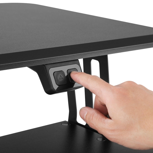 Electric Height Adjustable 37.4" Wide Sit-Stand Desk Converter Computer Desk for Monitor / Computer / laptop