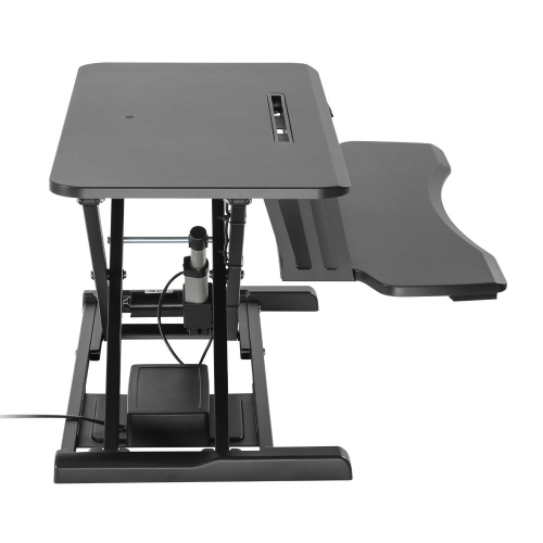 Electric Height Adjustable 37.4" Wide Sit-Stand Desk Converter Computer Desk for Monitor / Computer / laptop