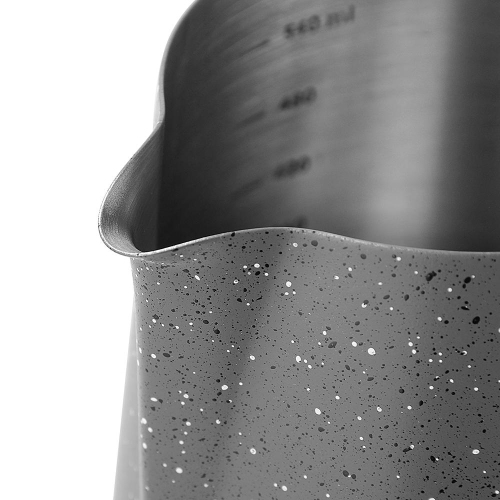 600ml Stainless steel milk jug with Latte Art Pen, Hand-Held handle doesn't get hot-0.7mm