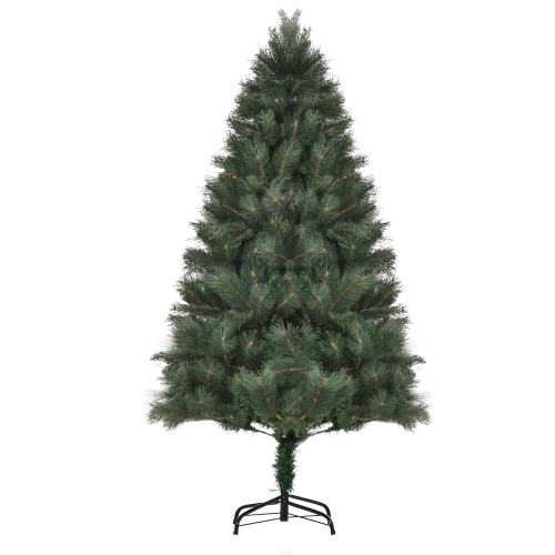 HOMCOM  5Ft Artificial Christmas Tree Xmas Tree Holiday Home Decoration With Automatic Open In Green