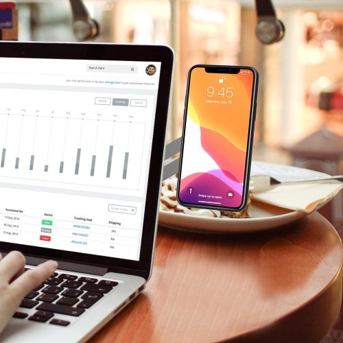 Foldable Aluminum Adjustable Phone Bracket ,Magnetic Laptop Screen Side Mount Used to Connect Mobile Phones and Laptops