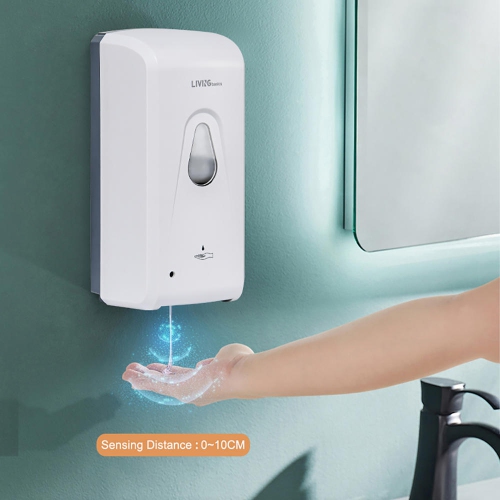Wall Mount Automatic Soap Dispenser, 900ML Capacity with Infrared Motion Sensor Soap Dispenser