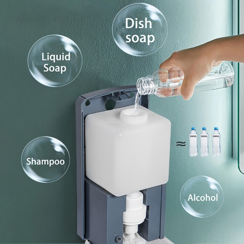 Wall Mount Automatic Soap Dispenser, 900ML Capacity with Infrared Motion Sensor Soap Dispenser