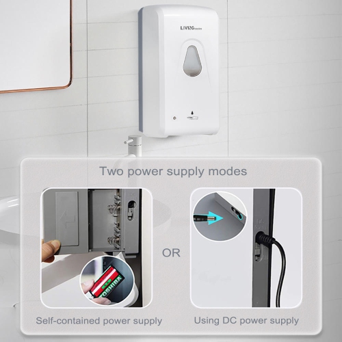 Wall Mount Automatic Soap Dispenser, 900ML Capacity with Infrared Motion Sensor Soap Dispenser
