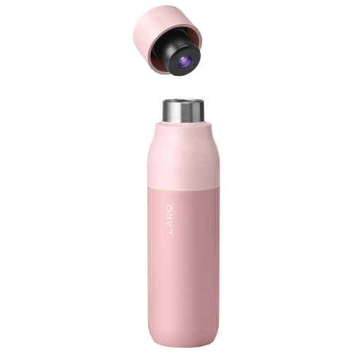 LARQ PureVis 500ml Stainless Steel Water Bottle with Self-Cleaning Mode - Himalayan Pink