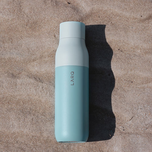 LARQ PureVis 740ml (25 oz.) Self-Cleaning Insulated Stainless Steel Water Bottle - Seaside Mint