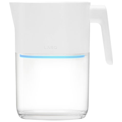 LARQ PureVis 8-Cup Water Filtration Pitcher with UV-C Filter - Pure White
