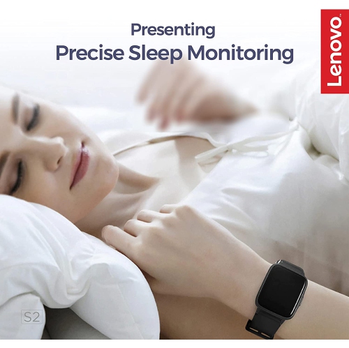 Lenovo Smartwatch S2 Pro Fitness Tracker with Body Temperature Activity Tracker Heart Rate Monitor Blood Pressure Blood Oxygen Sleep Monitor IP67