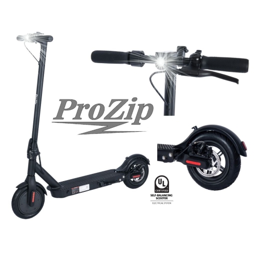 Trottinette électrique ProZip "UltraBoost" UL2272 jusqu'à 29 km / h, vitesse maximale, écran LCD, freins à disque, pneus pneumatiques
