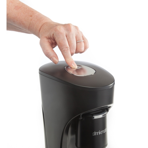Drinkmate OmniFizz Machine à Gazéifier N'importe Quelle Boisson Sans La Diluer, Avec cartouche de CO2 60L, Noir Mat