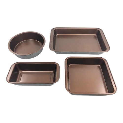 Ensemble de 4 ustensiles de cuisson en cuivre Gibson Home