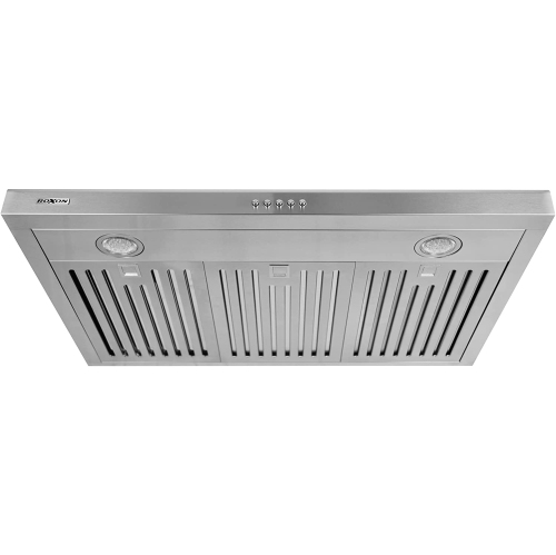 ROXON 860 CFM Centrifugal Blower type motor 30 Inches Under Cabinet Range Hood Kitchen Exhaust Fan Stainless Steel RXN-U14BSB-30
