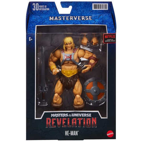 MOTU  Masters Of The Universe Revelation 7 Inch Action Figure Masterverse Netflix - He-Man A Very Detailed Action Figure