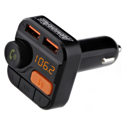 Armor All Bluetooth FM Transmitter Car Charger with Voice Assistant