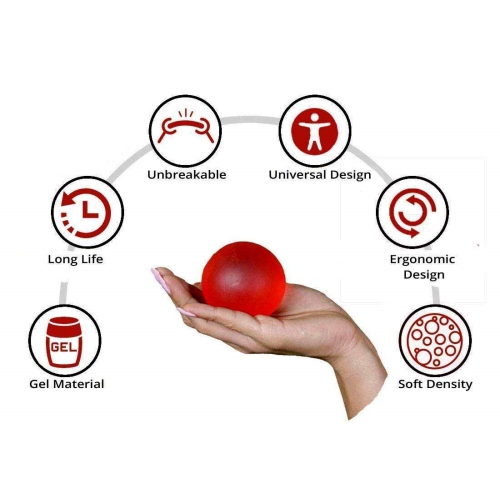 ISTAR Stress Relief Balls - Tear-Resistant, Non-toxic, No BPA/Phthalate/Latex (Colors as Shown) - Ideal for Kids and Adults