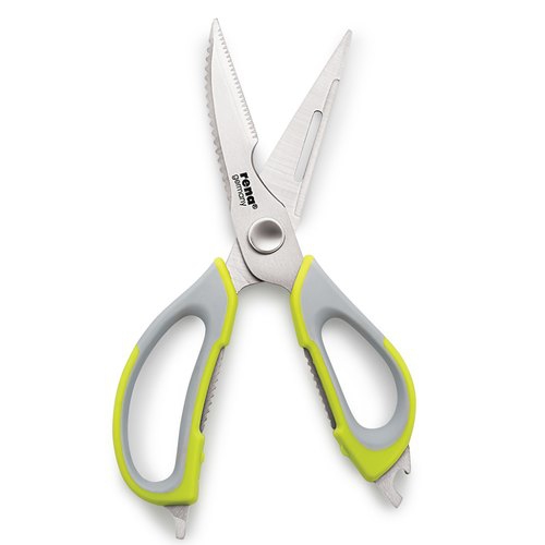 ISTAR Kitchen Shears Heavy Duty, 6 in 1 Kitchen Scissors Dishwasher Safe Stainless Steel Cooking Scissors Come Apart with Magnetic Holder for Cutting