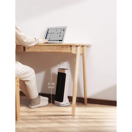 Ecohouzng Oscillating Tower Ceramic Fan Heater with Remote Control