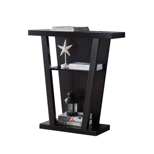 IFDC - Side Table / Entrance Console, 32 '' x 34 '' x 12 '', Espresso Wood Pattern