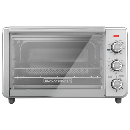 Black & Decker 6-Slice Air Fry Toaster Oven - 2.8 Cu. Ft./78.8L - Stainless Steel