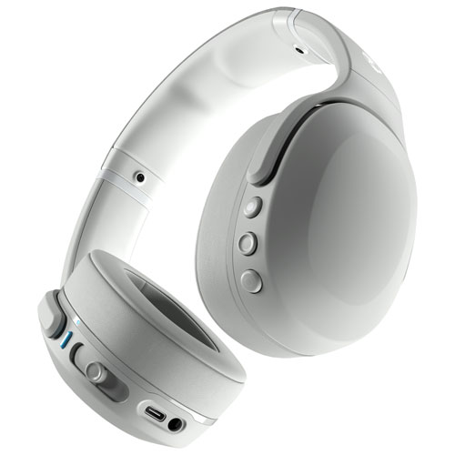 Skullcandy Crusher Evo Over-Ear Sound Isolating Bluetooth Headphones - Light Grey/Blue