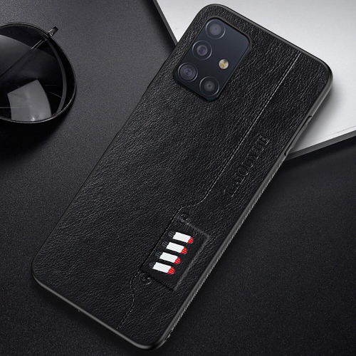 Tedlin leather texture slim Soft Silicone Shockproof Case Anti-Scratch Protective Cover for Samsung Galaxy NOTE 20 -Black