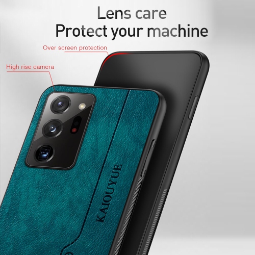 Tedlin leather texture slim Soft Silicone Shockproof Case Anti-Scratch Protective Cover for Samsung Galaxy S20 PLUS -Red