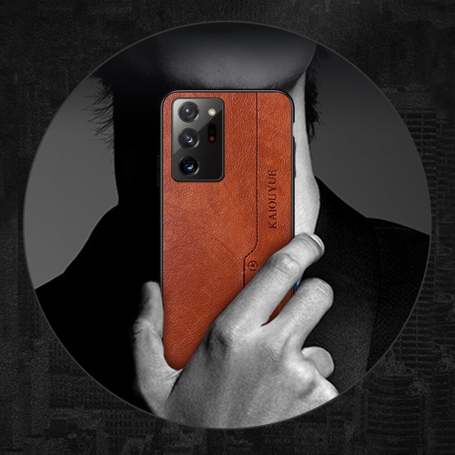 Étui antichoc mince en silicone souple et texturé en cuir de Tedlin, étui protecteur antirayure pour Galaxy S20 FE de Samsung - Brun