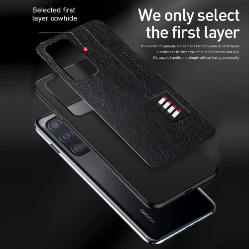 Étui antichoc mince en silicone souple et texturé en cuir de Tedlin pour Galaxy S21 de Samsung - Noir