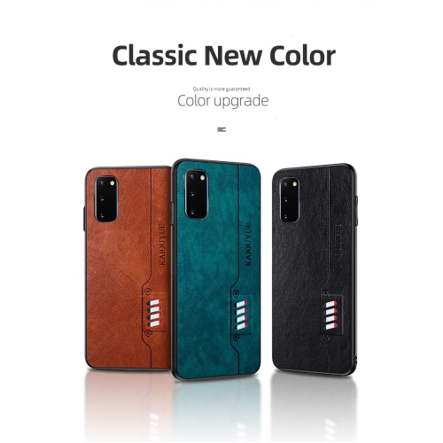 Étui antichoc mince en silicone souple et texturé en cuir de Tedlin pour Galaxy S21 de Samsung - Noir