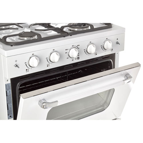 Classic Retro 30-inch 3.9 cu. ft. Retro Gas Range with Convection Oven in  Ocean Mist Turquoise